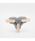 Playwood Connector 2 pcs T-shape grey