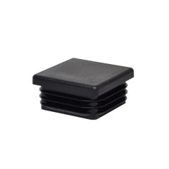 Plastic cap 25X25 mm, black