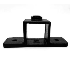 Type 56S, Collar plate double sided lip, black - 40x40 mm