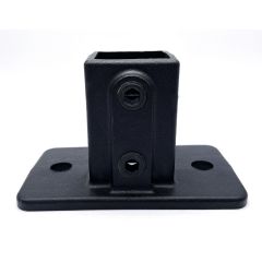 Type 12, Rectangular Base Flange, black 40x40mm