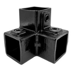 Type 18, Three-way elbow 90°, black - 40 mm
