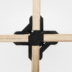 Playwood Connector 2 pcs X-shape black